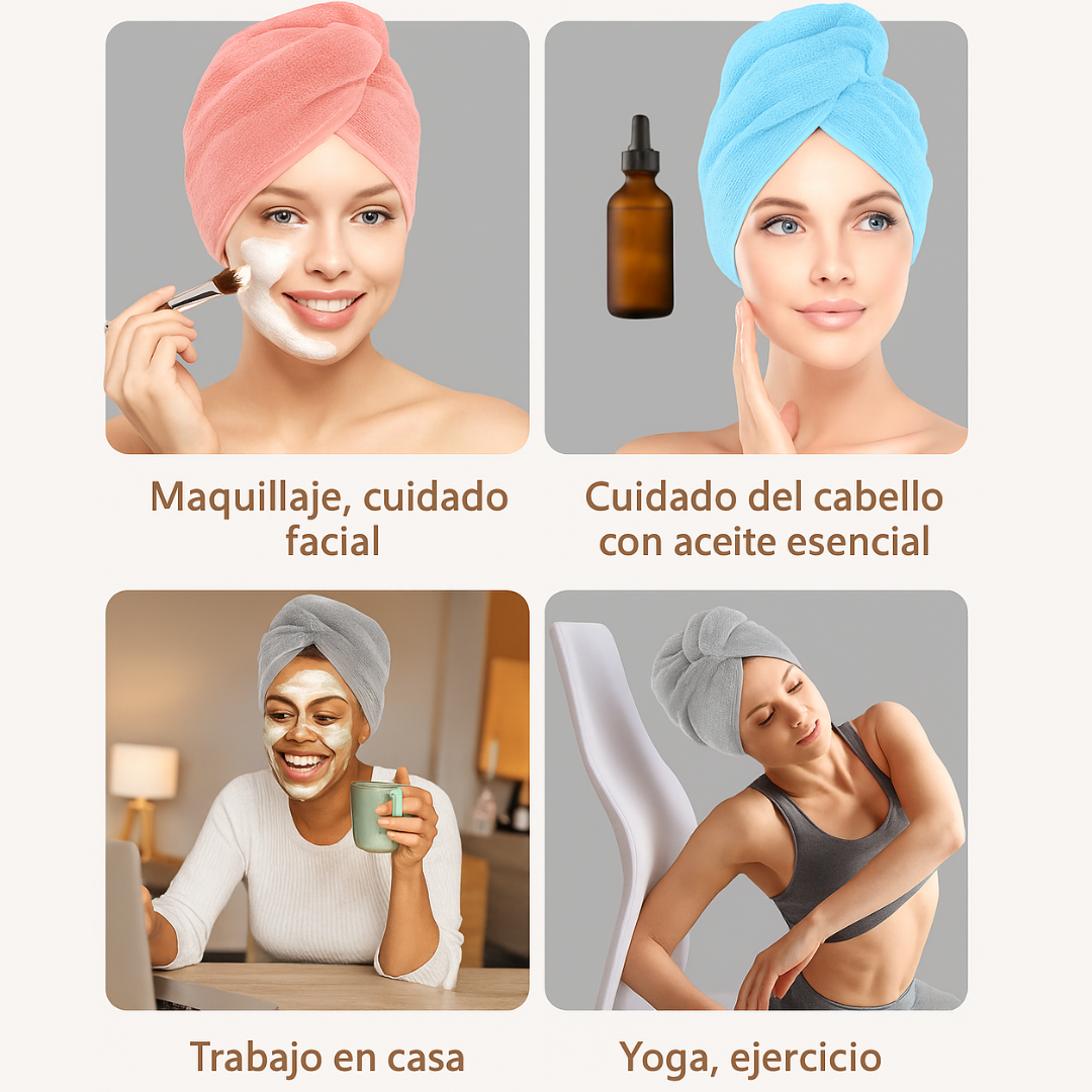 Toalla de microfibra para el cabello