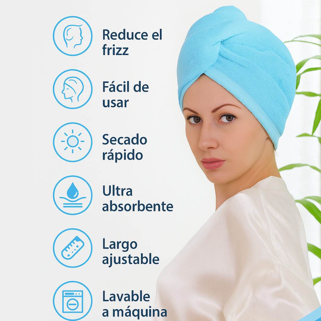 Toalla de microfibra para el cabello