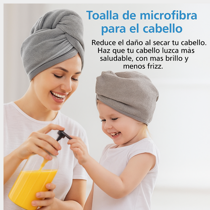 Toalla de microfibra para el cabello