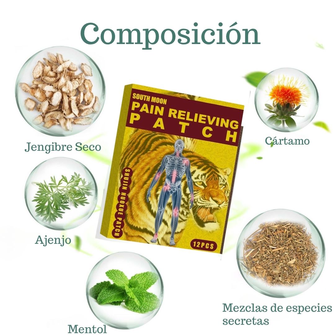 Parche Alivio Oriental – Terapia Herbal para Dolor Muscular y Articular