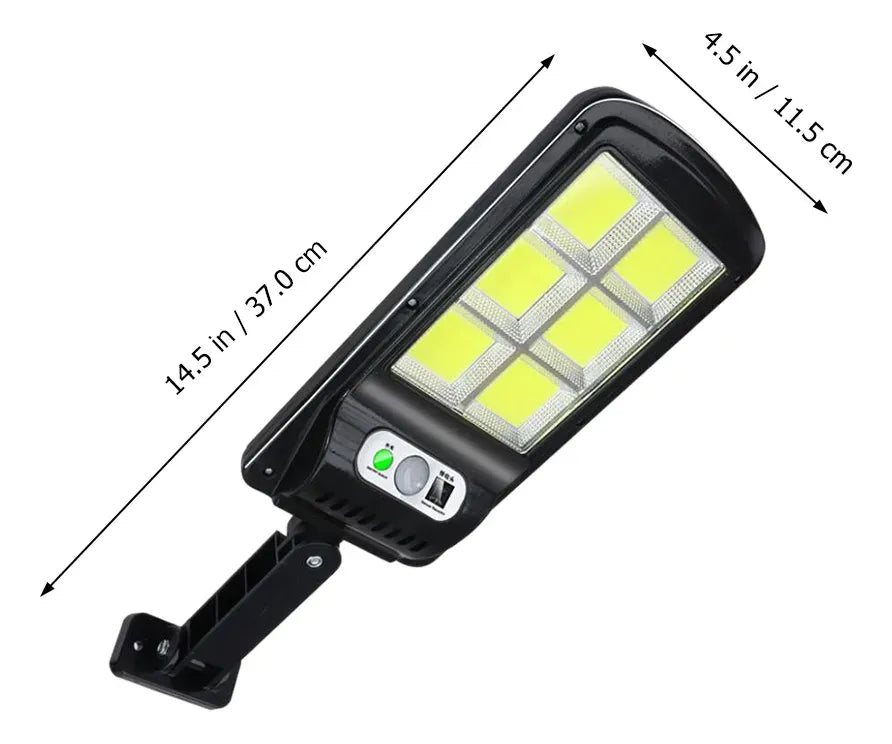 Farola Solar LED con Sensor de Movimiento y Control Remoto